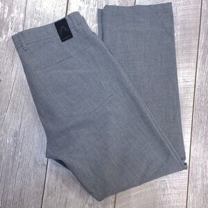 Alberto Mens Stone Dress Pants 34x32 Gray Modern Fit Ceramica Straight Solid